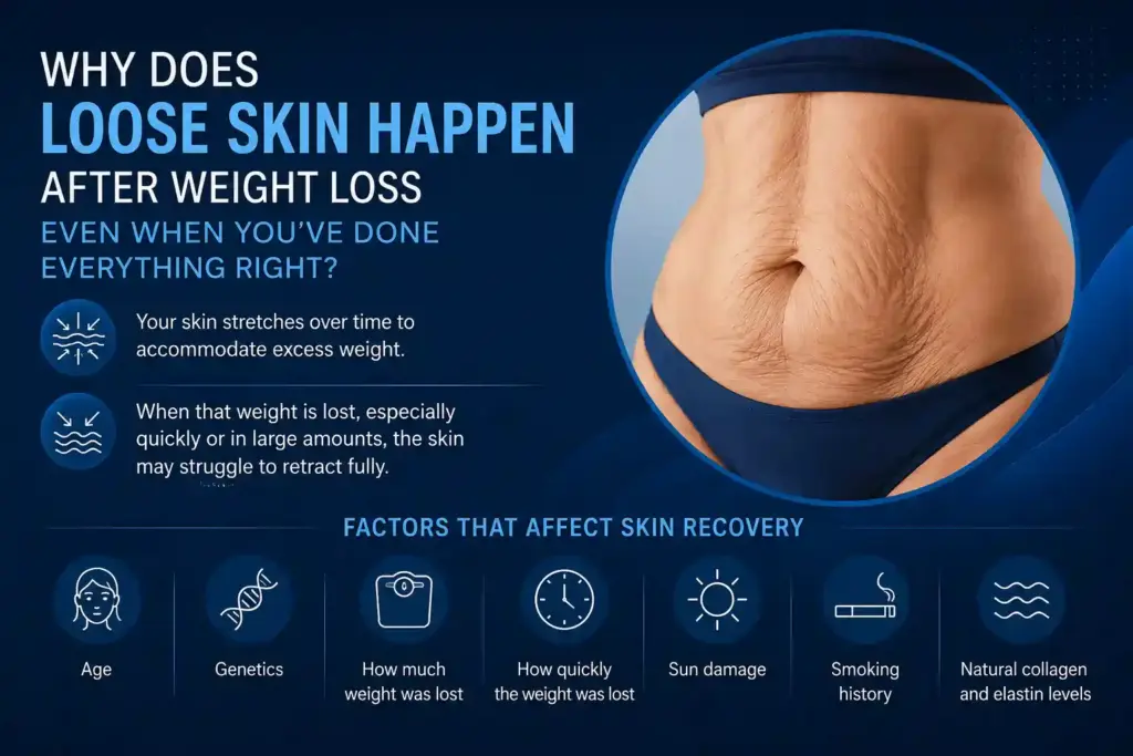 Why Does Loose Skin Happen After Weight Loss Even When You’ve Done Everything Right Middlewich?